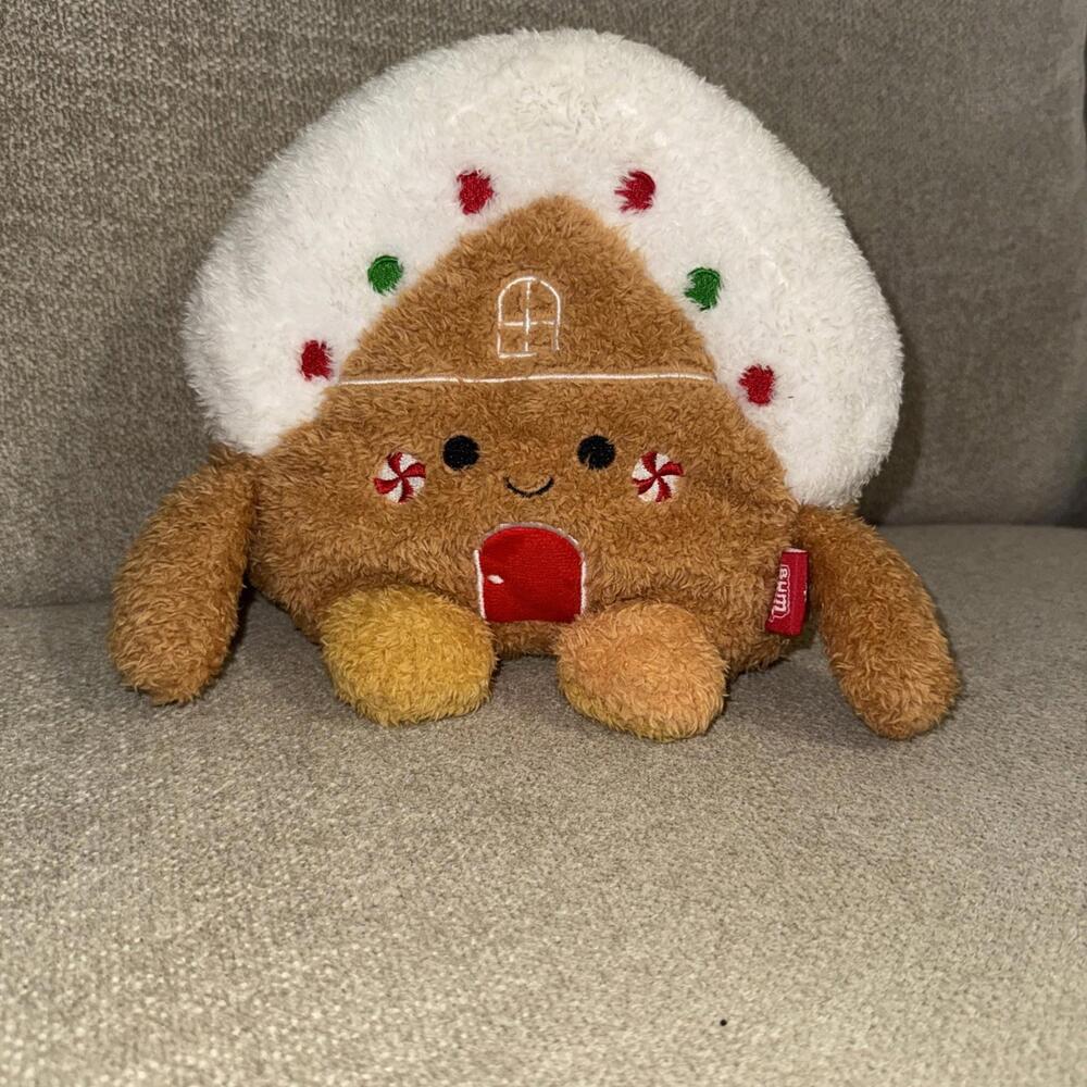 BumBumz 8'' Georgette Gingerbread House HolidayBumz Holiday Plush Bum Bumz
